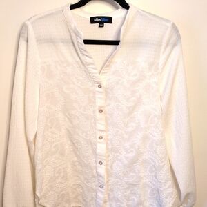 Boho Embroidered Button Up